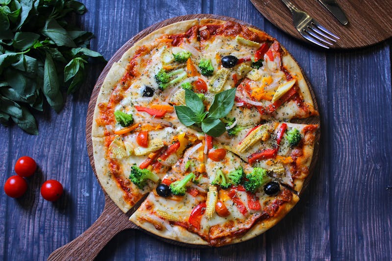 Veggie supreme coal fired pizza